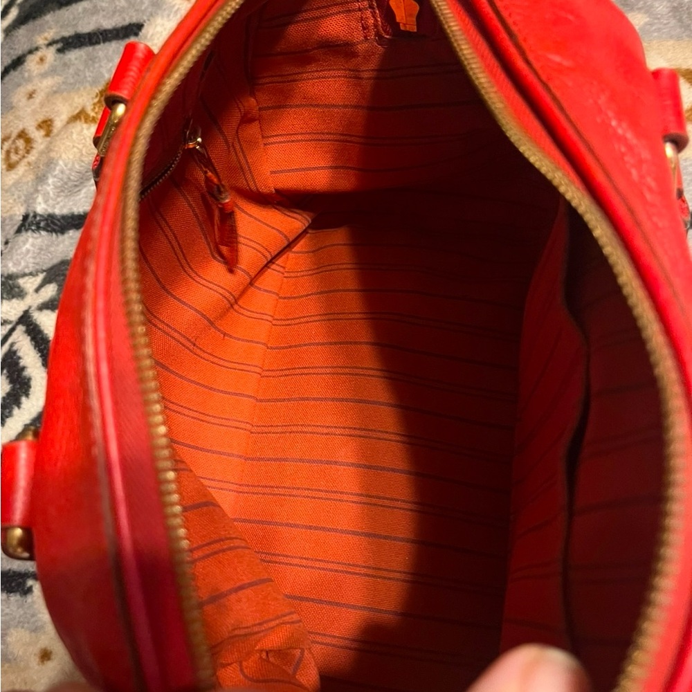 Louis Vuitton EUC COA* Speedy Bandouliere Empriente Cherry - Picture 13 of 17
